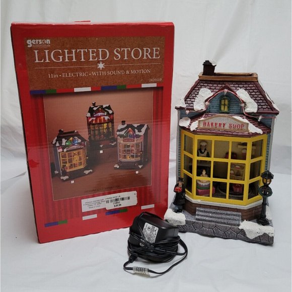 Gerson International Electric Lighted Bakery Shop with Sound Motion 2420110 - Picture 2 of 16
